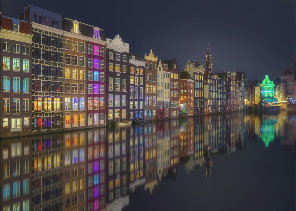 Amsterdam Night Reflections