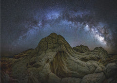 Milky Way Over White Rocks