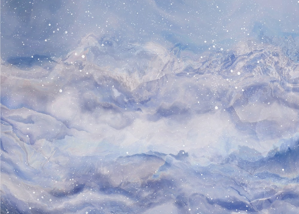 Mountains Under A Starry Sky
