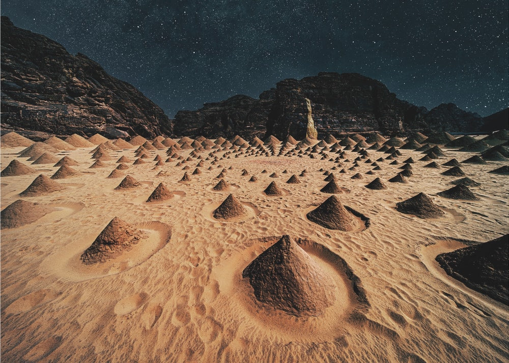 Starry Desert Formations