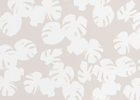 Monstera Leaves White