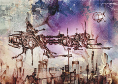 Fantasy Tropolis city - Cyberpunk-metropol – kvalitetsprodukt för ett vackrare och mer hållbart hem