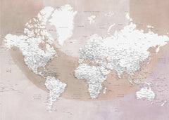 Kartor Detailed world map with cities Qawi – kvalitetsprodukt för ett vackrare och mer hållbart hem