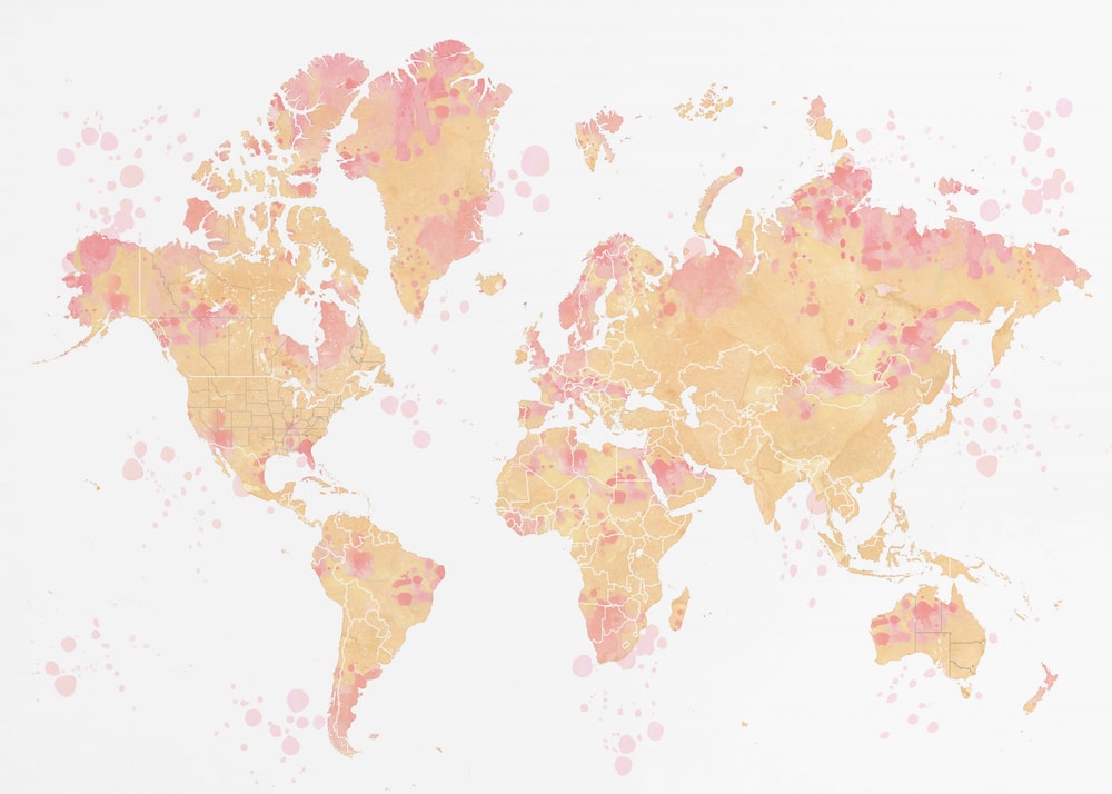 Watercolor World Map