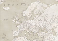 Vintage Europe Map