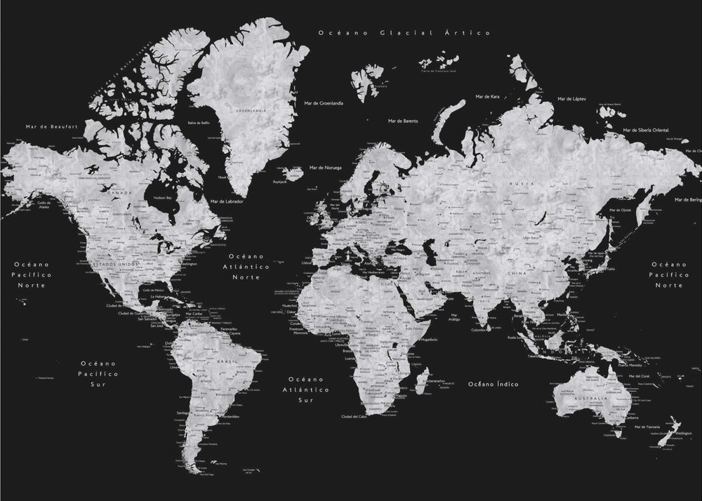 Eban world map in Spanish