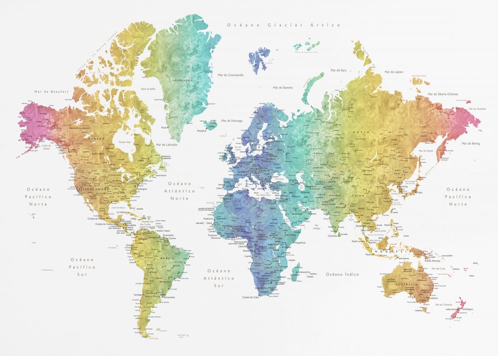 Vibrant World Map