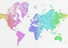 Kartor Jude watercolor world map – kvalitetsprodukt för ett vackrare och mer hållbart hem