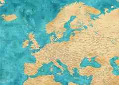 Kartor Lexy detailed Europe map – kvalitetsprodukt för ett vackrare och mer hållbart hem