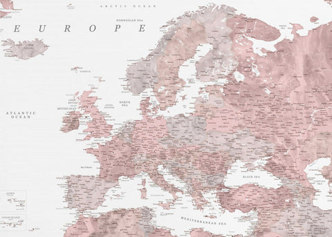 Piper detailed map of Europe