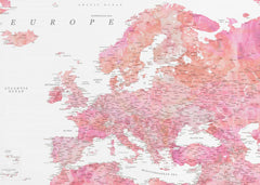 Kartor Tatiana detailed map of Europe – kvalitetsprodukt för ett vackrare och mer hållbart hem