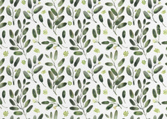 Blommor Lisa watercolor seeded eucalyptus pattern – kvalitetsprodukt för ett vackrare och mer hållbart hem