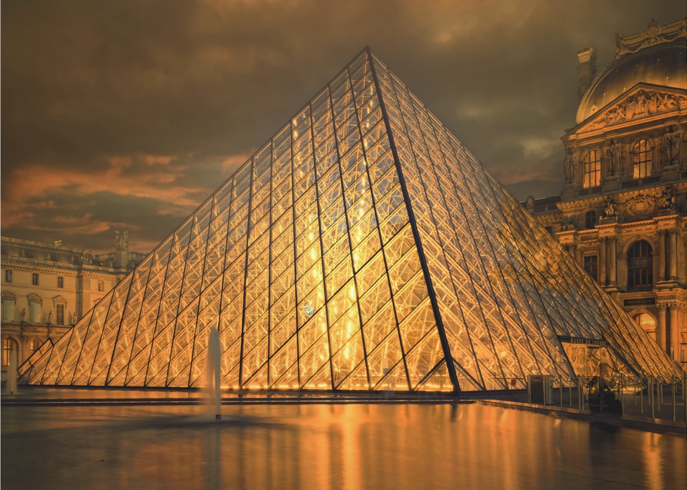 Golden Louvre Night