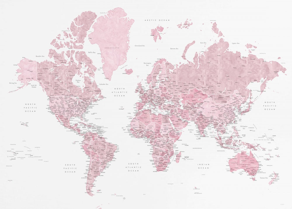 Blush World Map