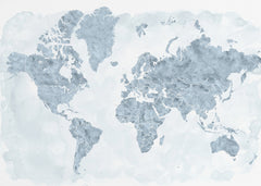 Kartor World map with outlined countries Jacq – kvalitetsprodukt för ett vackrare och mer hållbart hem