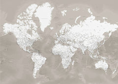 Kartor Detailed world map with cities Orien – kvalitetsprodukt för ett vackrare och mer hållbart hem