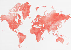 Kartor World map with outlined countries Coralinah – kvalitetsprodukt för ett vackrare och mer hållbart hem