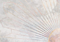 monster Gold geometric sun rays mural concrete – kvalitetsprodukt för ett vackrare och mer hållbart hem