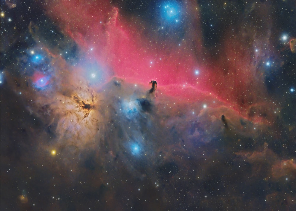 Vibrant Cosmic Nebulae