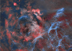 Vibrant Cosmic Nebula