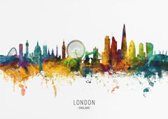 Colorful London Skyline