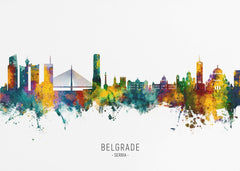 Vibrant Belgrade Skyline
