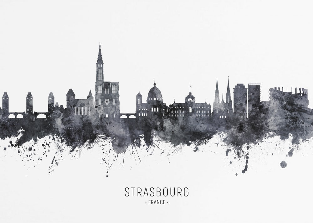 Strasbourg City Silhouette