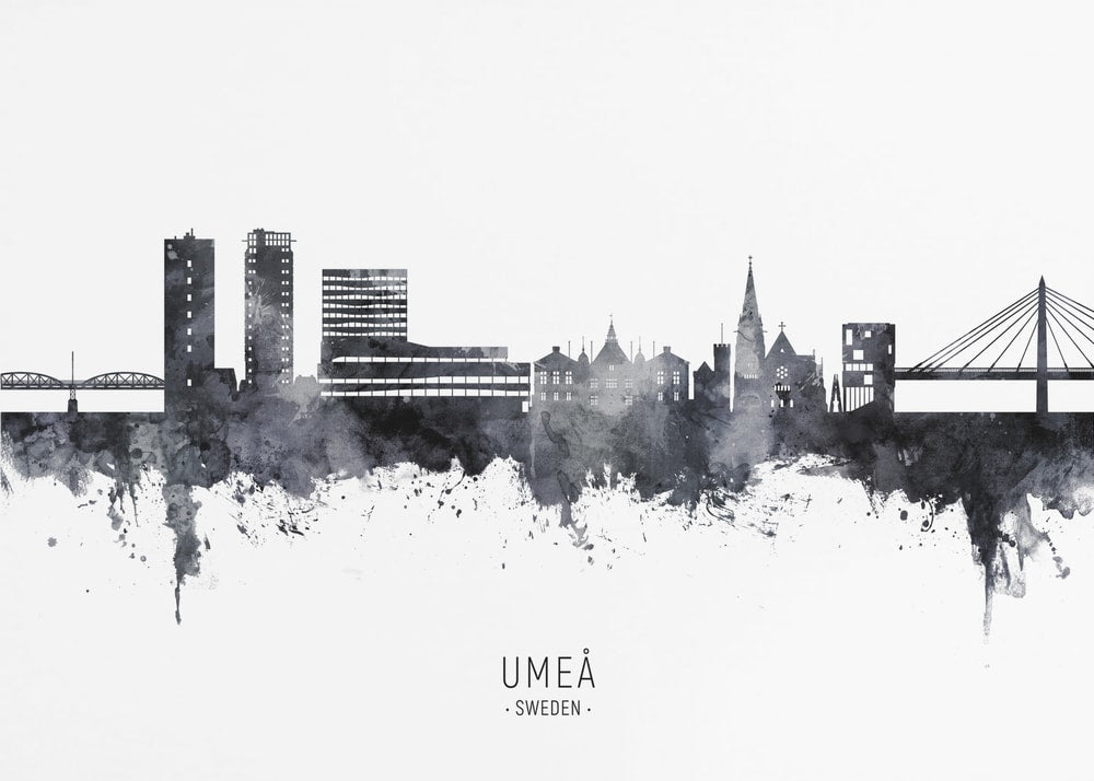 Umeå Sweden Skyline