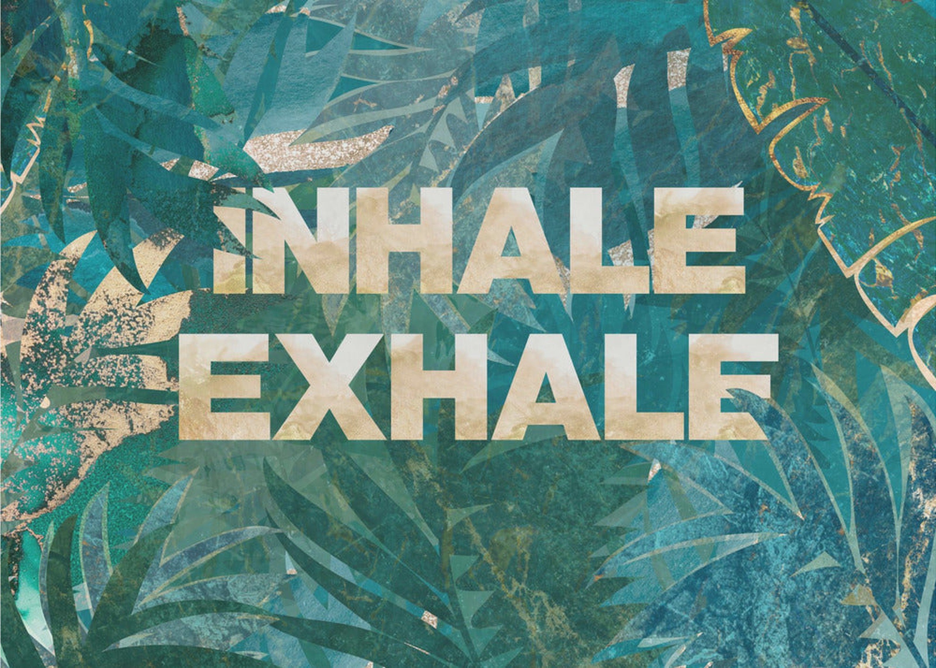 Inhale exhale typography 2