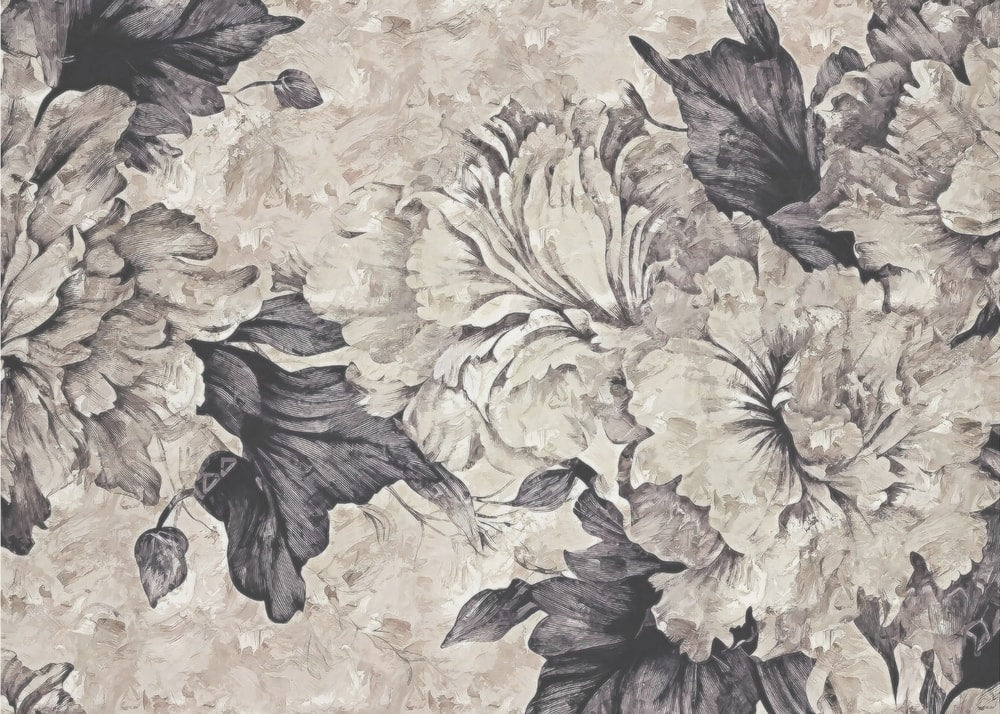 Classic Monochrome Peonies
