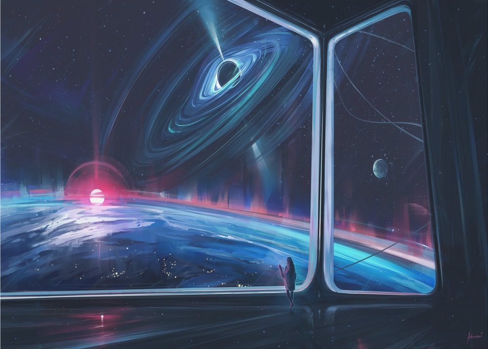 Black Hole Planet View