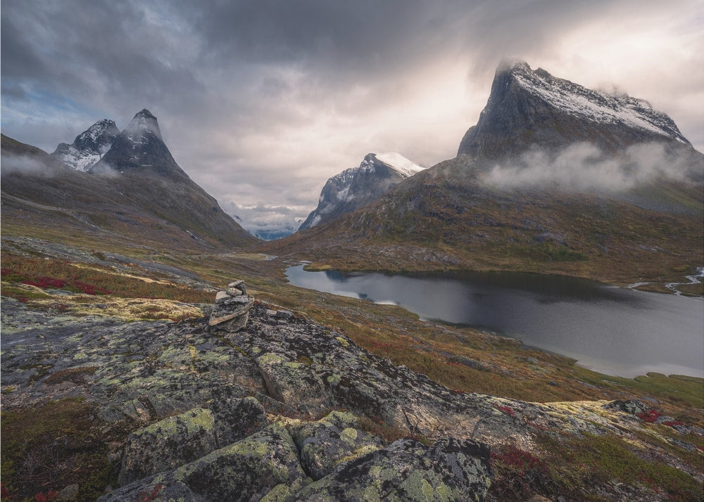 Dramatic Mountain Valley Lake