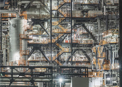 Industrial Plant Night Lights