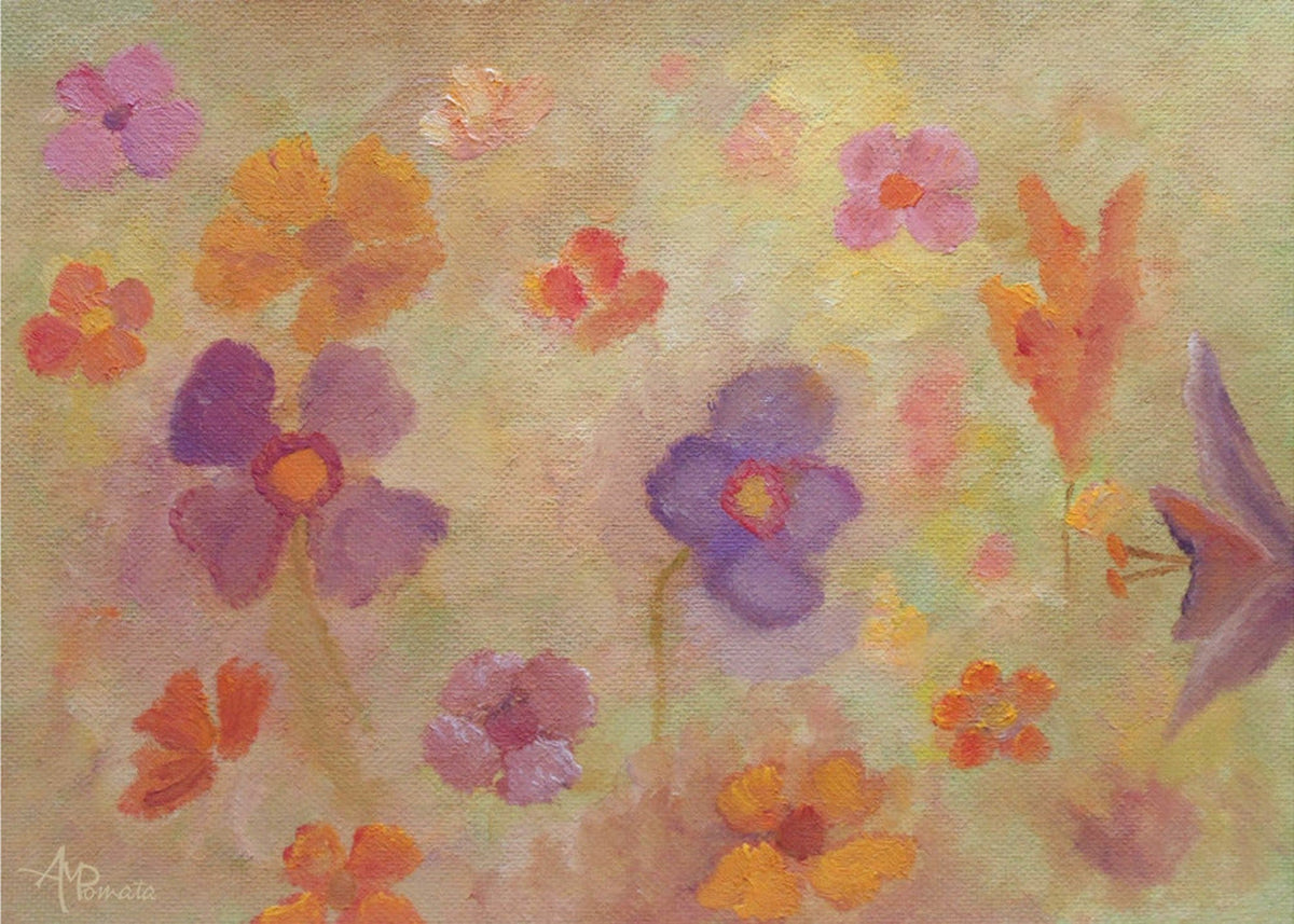 Blommor i sanden