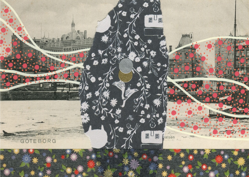 Whimsical City Collage