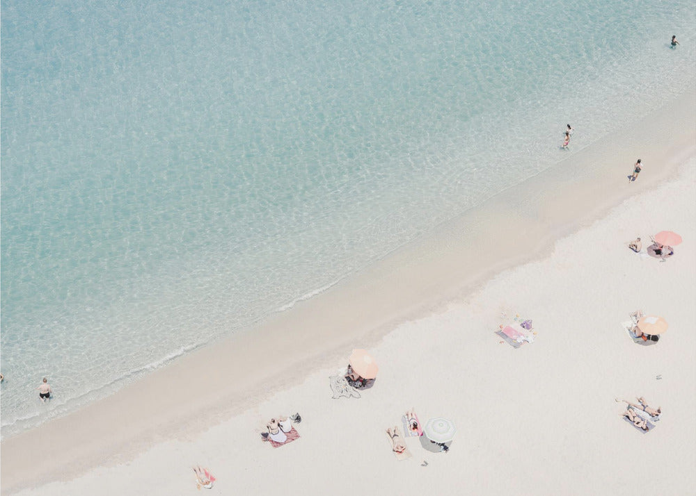 Aerial beach view