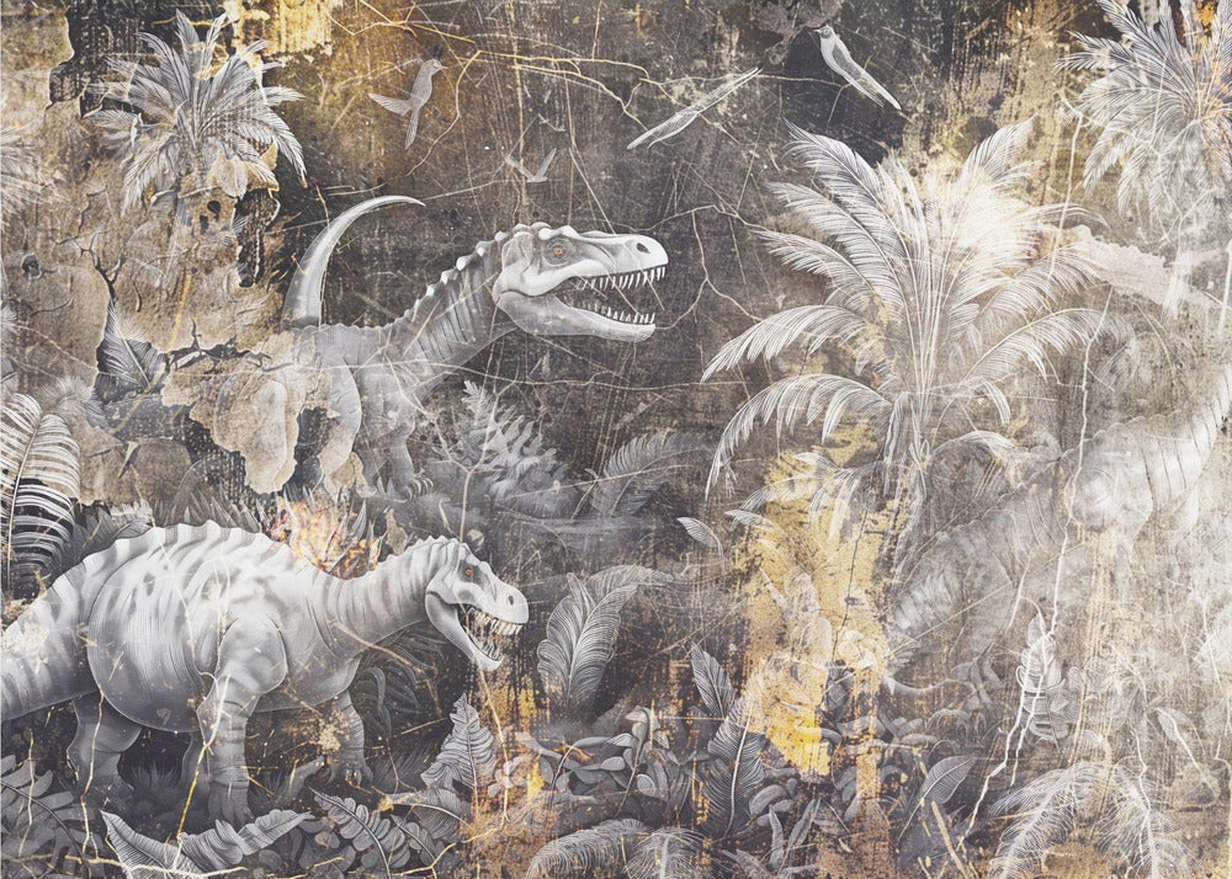 Kids Wall Art 05 – Dinosaurie-fototapet som väcker äventyrslust