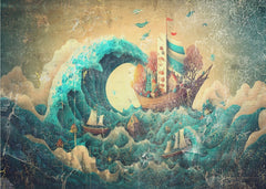 Moonlit Ocean Voyage