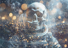 Smoking Astronaut Skull