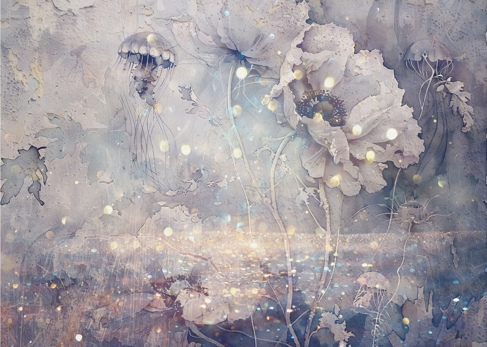 Dreamy Floral Jellyfish