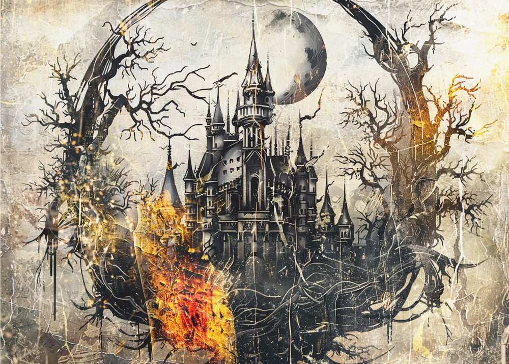Gothic Castle Moonlight