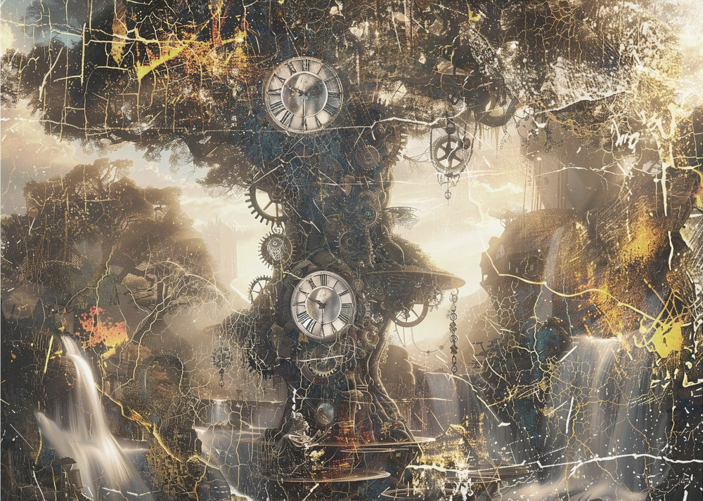 Ancient Time Tree Landscape