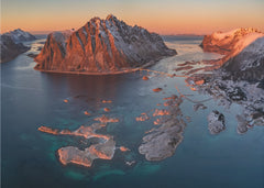 Golden Fjord Mountainscape