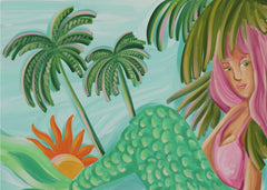 Tropical Mermaid Sunset
