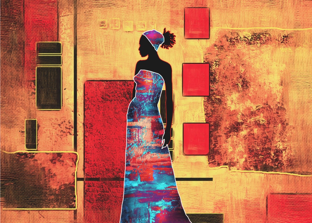Vibrant African Silhouette