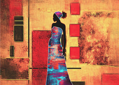 Vibrant African Silhouette