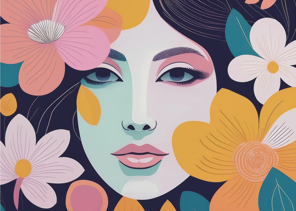 Blooming Woman Portrait