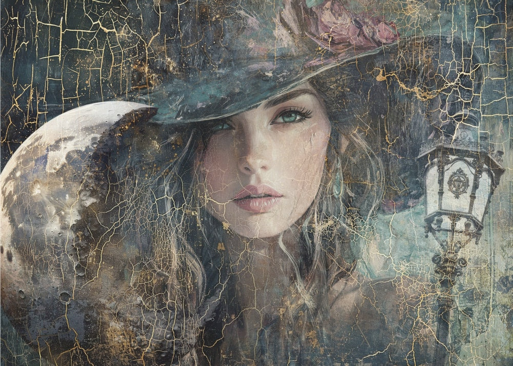 Mystical Moonlit Gaze