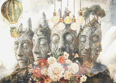 Ancient Faces and Blooms