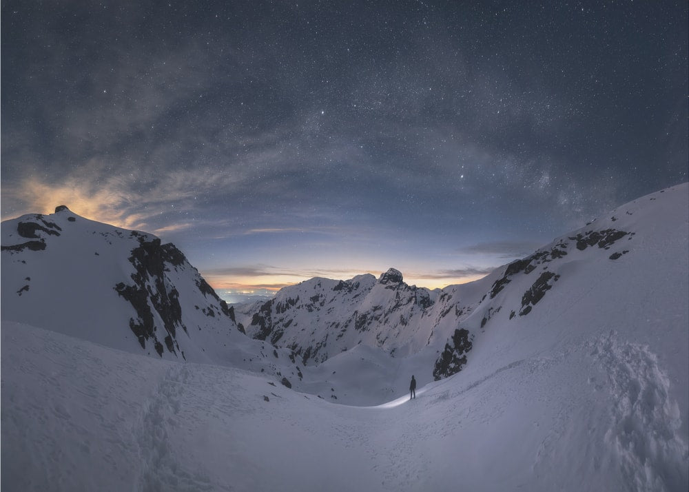 Starry Night Mountain Journey